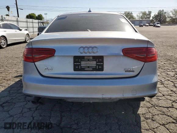 2015 Audi A4 Premium with VIN WAUBFAFL6FN040705, listed as a Copart auction lot 52173595 with 104,082 mi miles and Clean Title. Bid and sale history available at carsss.com. Image 6.