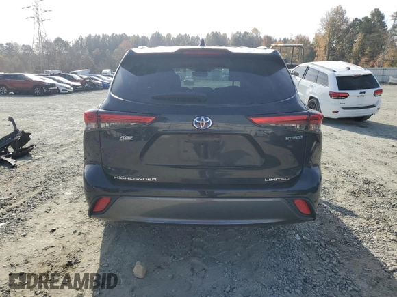 2021 Toyota Highlander Hybrid Limited with VIN 5TDYARAH2MS505811, listed as a Copart auction lot 79655894 with 84,430 mi miles and Salvage title. Bid and sale history available at DreamBid. Image 6.