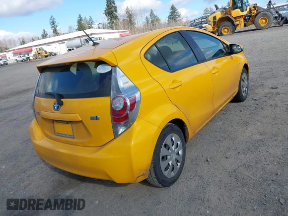 2014 Toyota Prius One with VIN JTDKDTB33E1079493, listed as a IAAI auction lot 41712212 with 110,309 mi miles and . Bid and sale history available at DreamBid. Image 4.