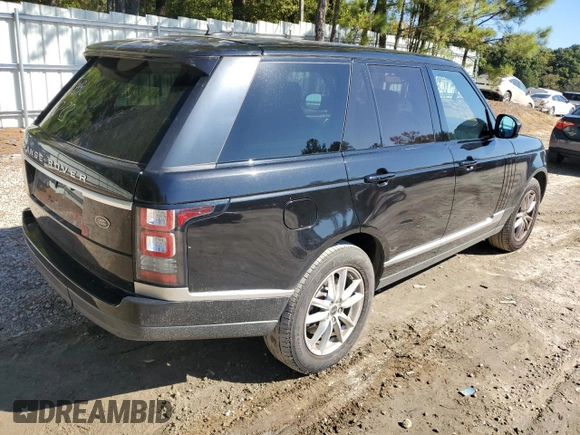 2016 Land Rover Range Rover with VIN SALGR2KF2GA244943, listed as a Copart auction lot 72158843 with 120,891 mi miles and . Bid and sale history available at DreamBid. Image 3.