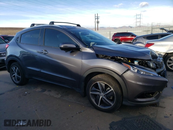 2022 Honda HR-V EX-L with VIN 3CZRU6H72NM743368, listed as a Copart auction lot 86986014 with 19,886 mi miles and Salvage Title. Bid and sale history available at carsss.com. Image 4.