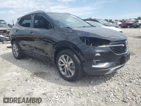 2021 Buick Encore GX Essence with VIN KL4MMFSL3MB151001, listed as a Copart auction lot 56675175 with 20,099 mi miles and Salvage title. Bid and sale history available at DreamBid. Image 4.