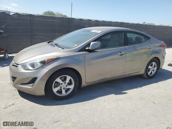 2014 Hyundai Elantra Limited with VIN 5NPDH4AE6EH522475, listed as a Copart auction lot 53468865 with 119,684 mi miles and Salvage Title. Bid and sale history available at carsss.com. Image 1.