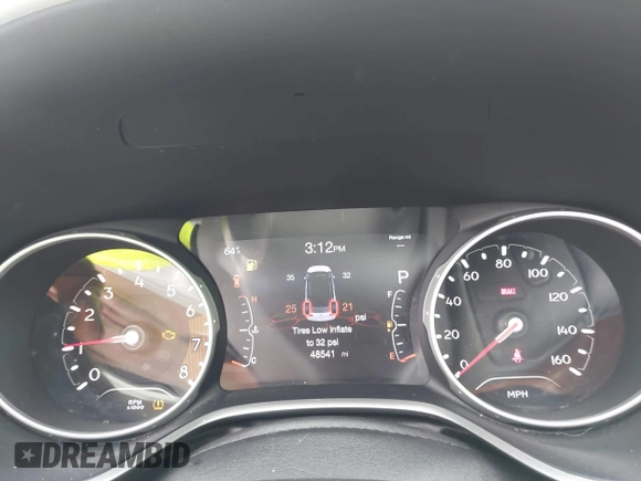 2018 Jeep Compass Latitude with VIN 3C4NJDBB8JT394845, listed as a IAAI auction lot 41590737 with 49,000 mi miles. Bid and sale history available at carsss.com. Image 7.