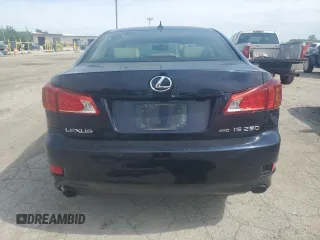 2010 Lexus IS 250 with VIN JTHCF5C21A5041066, listed as a Copart auction lot 57221695 with 256,419 mi miles and Salvage title. Bid and sale history available at DreamBid. Image 6.