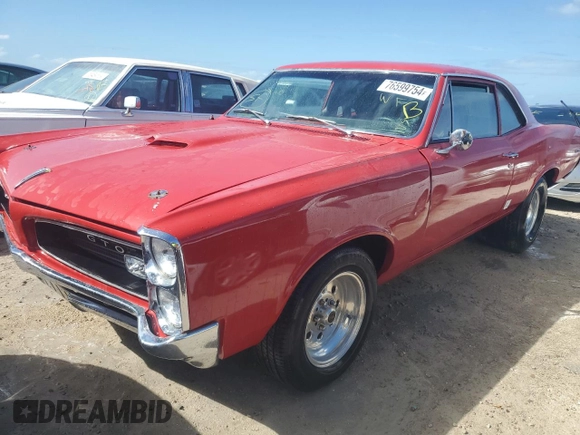 1966 Pontiac GTO z VIN 235076P63413, wystawiony jako Copart lot #76599754 z przebiegiem 43 mil mil oraz Nie do naprawy • Non repairable. Historia ofert i sprzedaży dostępna na DreamBid. Obrazek 1.