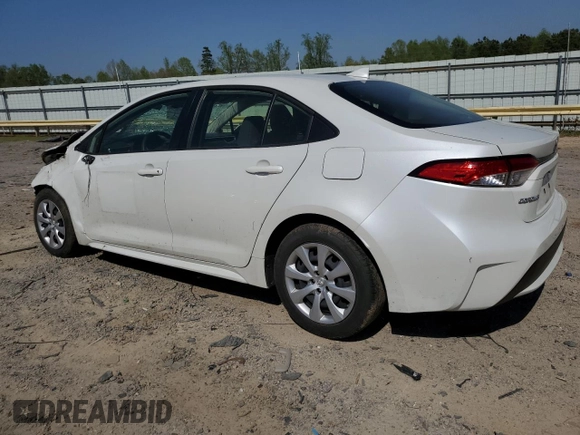 2021 Toyota Corolla LE with VIN JTDEPMAE0MJ186898, listed as a Copart auction lot 53502425 with 91,851 mi miles and Salvage Title. Bid and sale history available at carsss.com. Image 2.