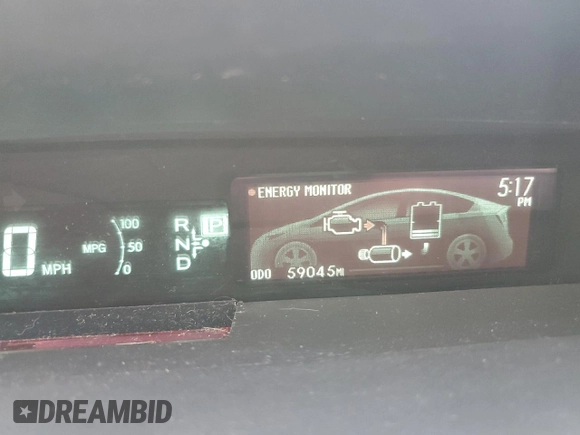 2014 Toyota Prius Four with VIN JTDKN3DU2E0368793, listed as a Copart auction lot 54514065 with 59,045 mi miles and Salvage Title. Bid and sale history available at DreamBid. Image 9.