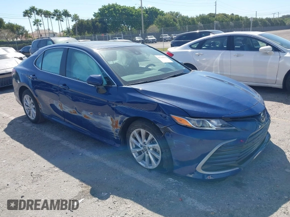 2024 Toyota Camry LE with VIN 4T1R11AK0RU239589, listed as a IAAI auction lot 41744956 with 5,723 mi miles. Bid and sale history available at carsss.com. Image 1.