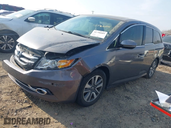 2016 Honda Odyssey Touring Elite with VIN 5FNRL5H92GB018560, listed as a IAAI auction lot 41796605 with 83,234 mi miles and . Bid and sale history available at carsss.com. Image 17.