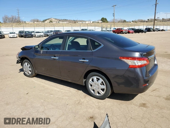 2014 Nissan Sentra SV with VIN 1N4AB7AP3EN855147, listed as a Copart auction lot 49116175 with 153,345 mi miles and Salvage Title. Bid and sale history available at DreamBid. Image 2.
