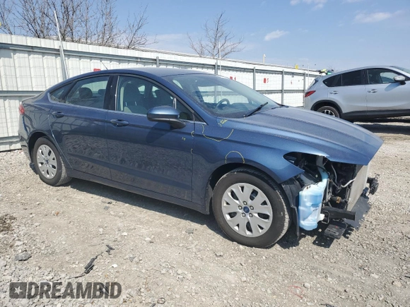 2019 Ford Fusion S with VIN 3FA6P0G72KR143050, listed as a Copart auction lot 49137675 with 108,106 mi miles and Salvage Title. Bid and sale history available at DreamBid. Image 4.
