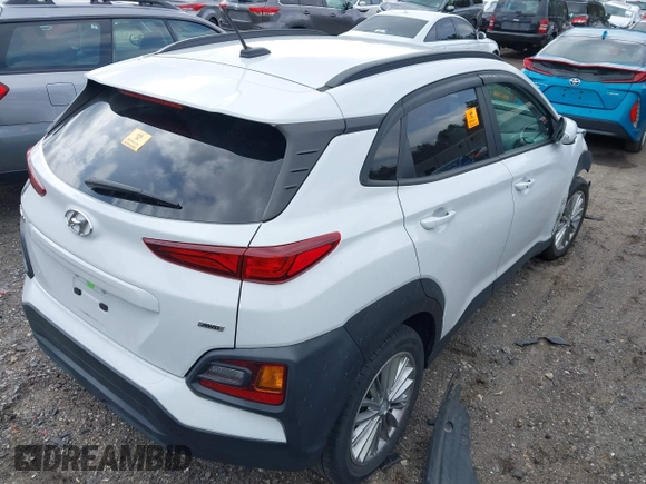 2020 Hyundai Kona SEL with VIN KM8K2CAA8LU547196, listed as a IAAI auction lot 41857809 with 38,385 mi miles and . Bid and sale history available at DreamBid. Image 4.