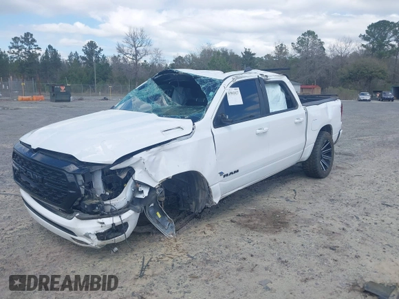 2022 Ram 1500 Big Horn with VIN 1C6SRFFT9NN222928, listed as a IAAI auction lot 41802827 with 50,722 mi miles. Bid and sale history available at carsss.com. Image 6.