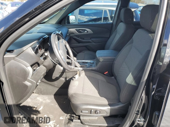 2022 Chevrolet Traverse LT Cloth with VIN 1GNEVGKW1NJ137331, listed as a Copart auction lot 46628215 with 28,137 mi miles and Salvage Title. Bid and sale history available at carsss.com. Image 7.