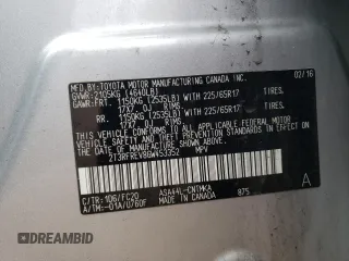 2016 Toyota RAV4 XLE with VIN 2T3RFREV8GW453352, listed as a Copart auction lot 53659685 with 93,371 mi miles and Salvage title. Bid and sale history available at DreamBid. Image 12.