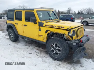 2018 Jeep Wrangler Unlimited Rubicon с VIN 1C4HJXFG7JW284190, выставлен на аукционе IAAI как лот 41339445 с пробегом 73 635 миль миль и . История ставок и продаж доступна на DreamBid. Изображение 1.