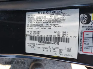 2010 Mercury Milan Premier with VIN 3MEHM0JA5AR654202, listed as a IAAI auction lot 42673191 with 90,423 mi miles and . Bid and sale history available at DreamBid. Image 9.