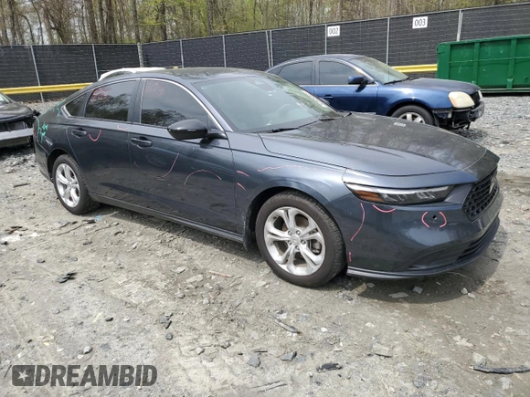 2023 Honda Accord LX with VIN 1HGCY1F2XPA023733, listed as a Copart auction lot 52509365 with 99,663 mi miles and Salvage Title. Bid and sale history available at DreamBid. Image 4.