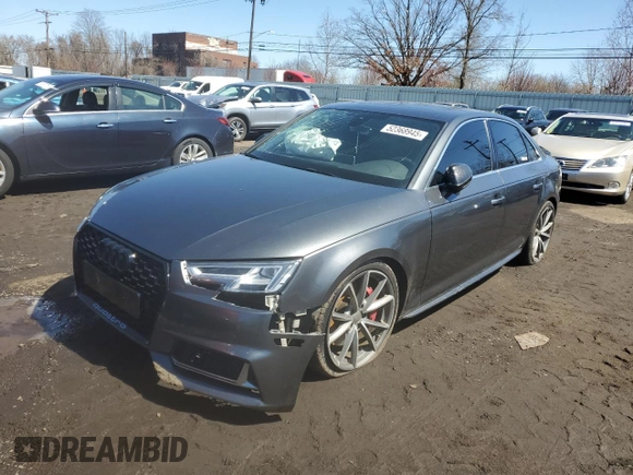 2018 Audi S4 Premium Plus with VIN WAUB4AF46JA093189, listed as a Copart auction lot 52368945 with 98,579 mi miles and Salvage Title. Bid and sale history available at carsss.com. Image 1.