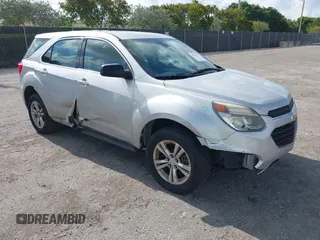 2017 Chevrolet Equinox LS z VIN 2GNALBEK8H1593597, wystawiony jako IAAI lot #42181854 z przebiegiem 162 698 mil mil oraz . Historia ofert i sprzedaży dostępna na DreamBid. Obrazek 1.