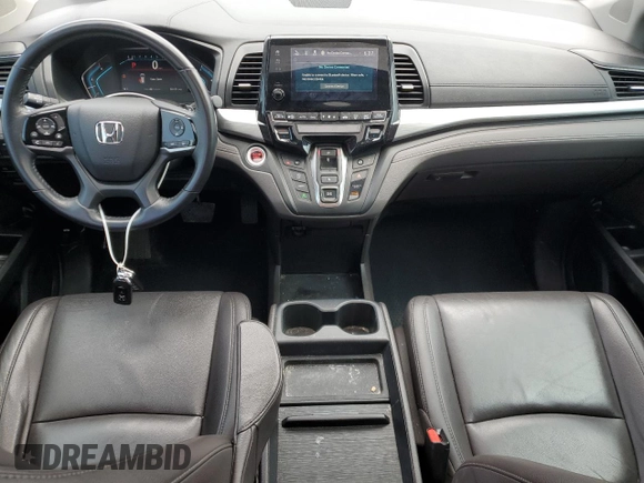 2020 Honda Odyssey EX-L with VIN 5FNRL6H72LB048687, listed as a Copart auction lot 51495345 with 54,121 mi miles and Salvage Title. Bid and sale history available at carsss.com. Image 8.