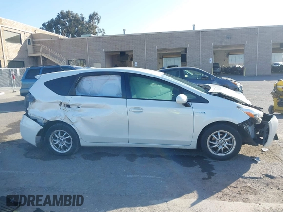 2017 Toyota Prius v Two with VIN JTDZN3EU9HJ066736, listed as a IAAI auction lot 42025100 with 89,082 mi miles. Bid and sale history available at carsss.com. Image 14.