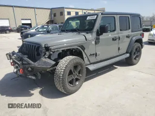 2020 Jeep Wrangler Unlimited Willys with VIN 1C4HJXDN3LW117023, listed as a Copart auction lot 43269955 with 44,182 mi miles and Salvage title. Bid and sale history available at DreamBid. Image 1.