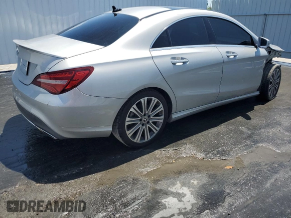 2018 Mercedes-Benz CLA 250 with VIN WDDSJ4EB2JN650465, listed as a Copart auction lot 53834294 with 97,609 mi miles and . Bid and sale history available at DreamBid. Image 3.