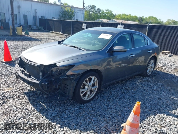 2014 Nissan Maxima S with VIN 1N4AA5AP0EC446851, listed as a IAAI auction lot 42016439 with 150,379 mi miles and . Bid and sale history available at DreamBid. Image 2.