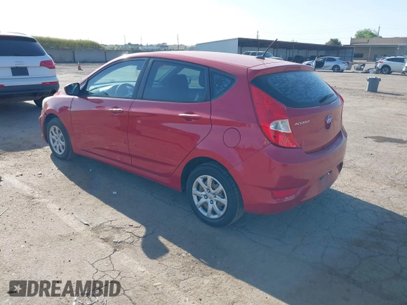 2012 Hyundai Accent GS with VIN KMHCT5AE1CU037210, listed as a IAAI auction lot 42099480 with 193,793 mi miles. Bid and sale history available at carsss.com. Image 3.