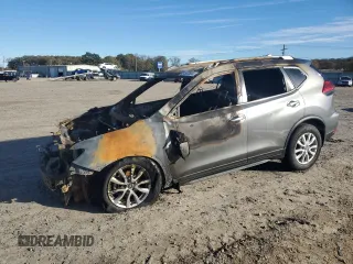 2017 Nissan Rogue S with VIN KNMAT2MV2HP604696, listed as a Copart auction lot 81557684 with 0 mi miles and Salvage Title. Bid and sale history available at carsss.com. Image 1.