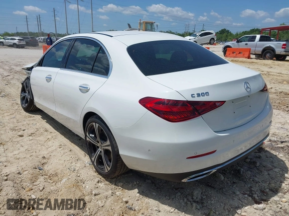 2024 Mercedes-Benz C 300 with VIN W1KAF4GB5RR233937, listed as a IAAI auction lot 41974579 with 2,956 mi miles and . Bid and sale history available at DreamBid. Image 3.