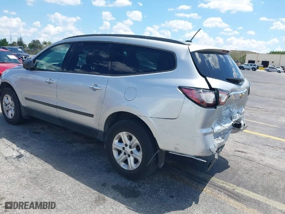 2015 Chevrolet Traverse LS with VIN 1GNKRFED8FJ336647, listed as a IAAI auction lot 41888467 with 108,458 mi miles. Bid and sale history available at carsss.com. Image 3.