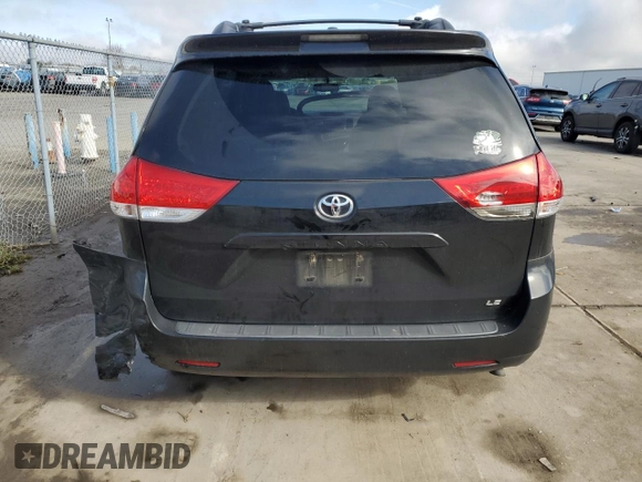 2013 Toyota Sienna LE AAS with VIN 5TDKK3DCXDS313827, listed as a Copart auction lot 49465175 with 134,579 mi miles and Salvage title. Bid and sale history available at DreamBid. Image 6.