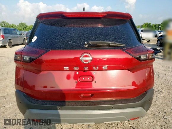 2023 Nissan Rogue S with VIN 5N1BT3AA5PC913771, listed as a Copart auction lot 59110385 with 34,559 mi miles and Salvage title. Bid and sale history available at DreamBid. Image 6.