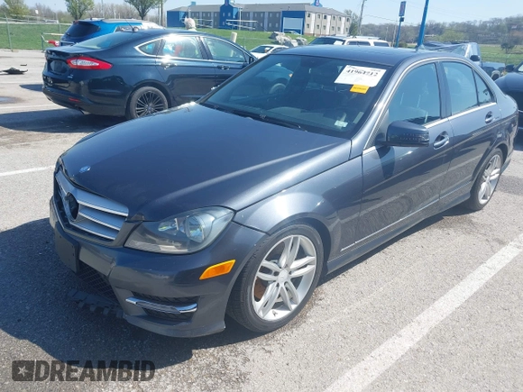 2013 Mercedes-Benz C-Class C 300 Sport with VIN WDDGF8AB4DR270366, listed as a IAAI auction lot 41964712 with 164,398 mi miles. Bid and sale history available at carsss.com. Image 2.