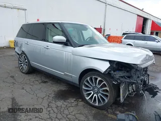 2015 Land Rover Range Rover HSE z VIN SALGS2VF6FA204430, wystawiony jako IAAI lot #41912280 z przebiegiem 82 812 mil mil oraz . Historia ofert i sprzedaży dostępna na DreamBid. Obrazek 1.
