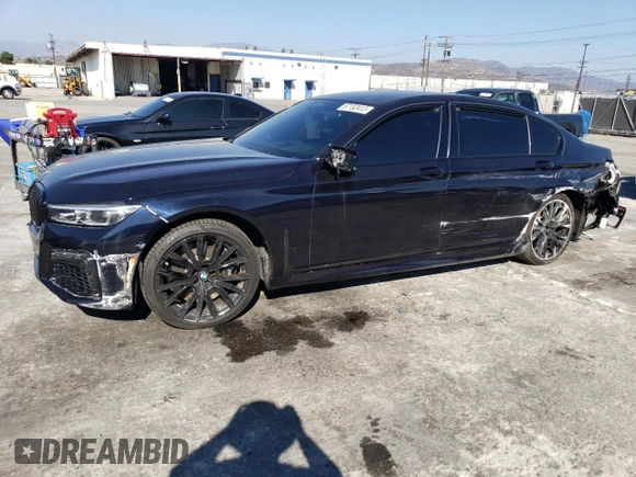 2021 BMW 7 Series 750i xDrive with VIN WBA7U2C00MCF77416, listed as a Copart auction lot 67152413 with 0 mi miles. Bid and sale history available at carsss.com. Image 1.