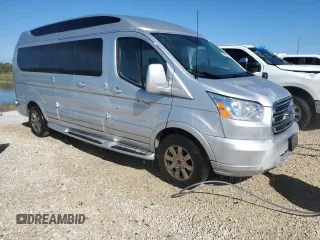 2018 Ford Transit with VIN 1FTYE9ZG7JKA53471, listed as a Copart auction lot 76933234 with 78,295 mi miles and Salvage title. Bid and sale history available at DreamBid. Image 4.