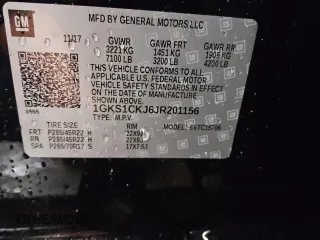 2018 GMC Yukon Denali with VIN 1GKS1CKJ6JR201156, listed as a Copart auction lot 85484824 with 71,855 mi miles and Clean Title. Bid and sale history available at carsss.com. Image 13.