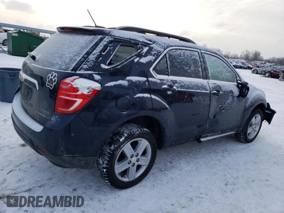2016 Chevrolet Equinox LT with VIN 2GNFLFEK6G6175831, listed as a Copart auction lot 45569385 with 110,133 mi miles and Salvage Title. Bid and sale history available at DreamBid. Image 3.
