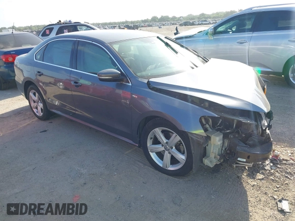 2014 Volkswagen Passat Wolfsburg Edition with VIN 1VWAS7A37EC044810, listed as a IAAI auction lot 42548651 with 166,672 mi miles and . Bid and sale history available at DreamBid. Image 1.