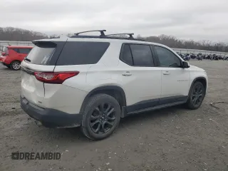2018 Chevrolet Traverse RS with VIN 1GNERJKX6JJ153514, listed as a Copart auction lot 87037444 with 164,078 mi miles and Salvage Title. Bid and sale history available at carsss.com. Image 3.