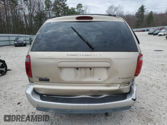 2002 Dodge Caravan Sport with VIN 2B4GP443X2R776731, listed as a Copart auction lot 53720175 with 174,001 mi miles and Clean Title. Bid and sale history available at carsss.com. Image 6.