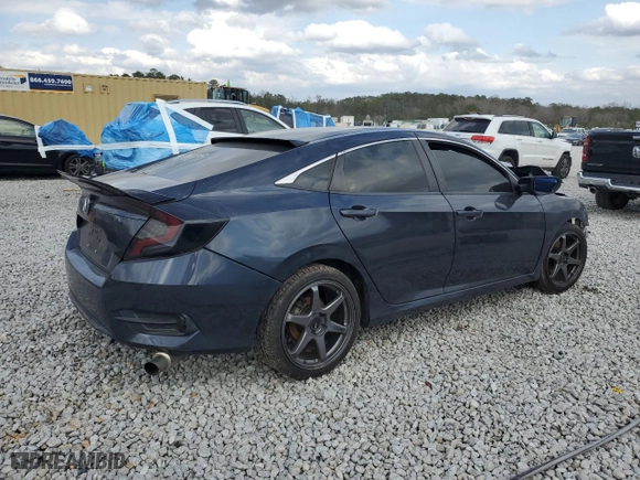 2019 Honda Civic Sedan LX with VIN 2HGFC2F69KH548992, listed as a Copart auction lot 47813115 with 0 mi miles and Salvage Title. Bid and sale history available at carsss.com. Image 3.