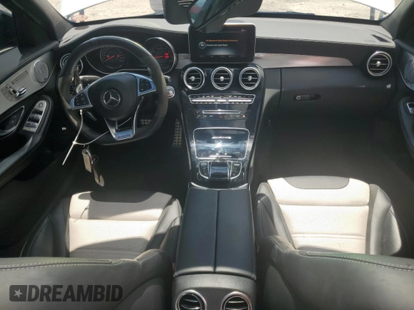 2018 Mercedes-Benz C 63 AMG with VIN 55SWF8GB3JU240014, listed as a Copart auction lot 62072875 with 15,538 mi miles and Salvage title. Bid and sale history available at DreamBid. Image 8.