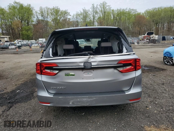 2022 Honda Odyssey EX with VIN 5FNRL6H53NB017028, listed as a Copart auction lot 53077075 with Not Provided miles and Salvage Title. Bid and sale history available at DreamBid. Image 6.