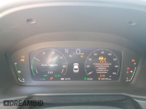 2024 Honda Accord EX-L with VIN 1HGCY2F69RA088066, listed as a Copart auction lot 54985585 with 35,143 mi miles and Salvage title. Bid and sale history available at DreamBid. Image 9.