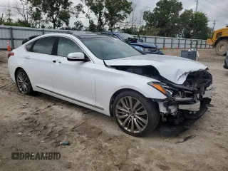 2015 Hyundai Genesis 5.0L with VIN KMHGN4JF5FU053297, listed as a Copart auction lot 71591294 with 127,047 mi miles and Salvage Title. Bid and sale history available at carsss.com. Image 4.